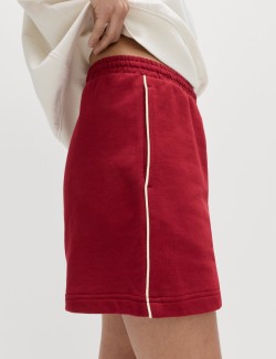Pure Cotton Side Stripe Jogger Shorts