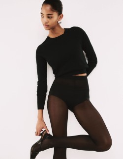 20 Denier Sheer Back Seam Cuban Heel Tights