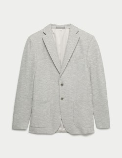 Tailored Fit Textured Stretch Blazer