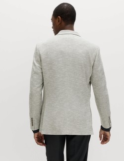 Tailored Fit Textured Stretch Blazer