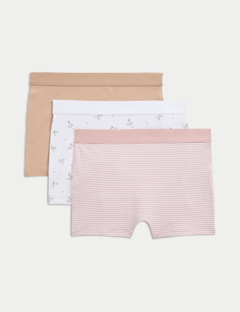 3 Pack Cotton Rich Floral Boxers (6-16 Yrs)