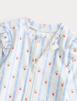 Strawberry Stripe Swimsuit (0-3 Yrs)
