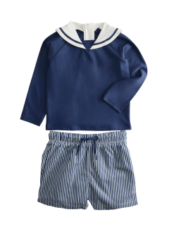 2 Piece Sailor Swim Set (0-3 Yrs)