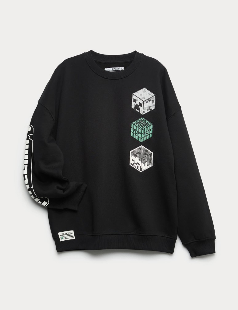 Cotton Rich Minecraft™ Sweatshirt (6-16 Yrs)