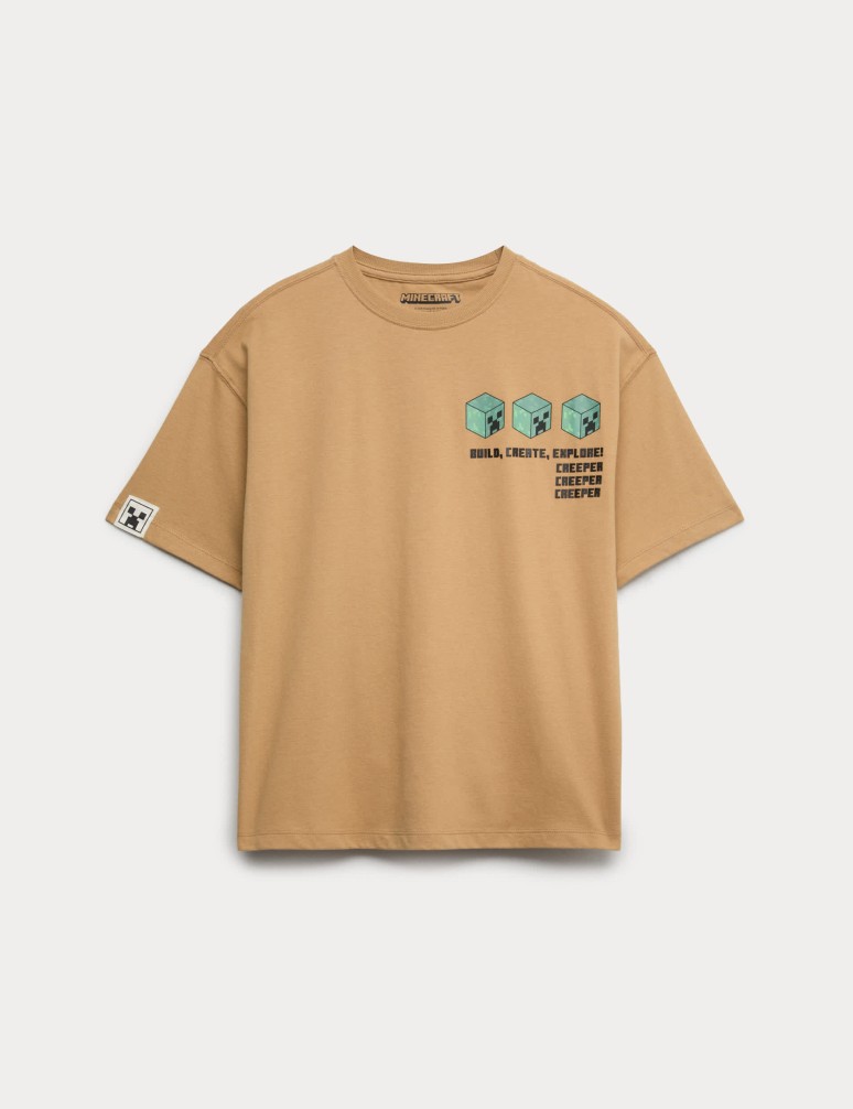 Pure Cotton Minecraft™ T-Shirt (6-16 Yrs)