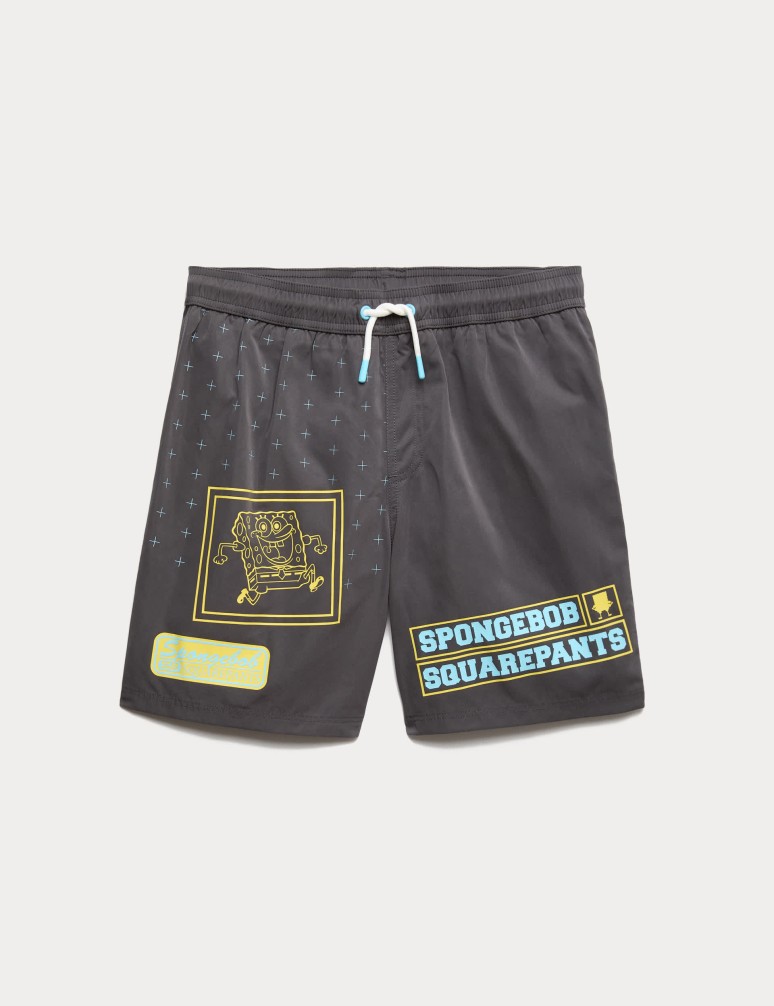 Spongebob Squarepants™ Patterned Swim Shorts (6-16 Yrs)