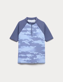 Camouflage Print Rash Vest (6-16 Yrs)