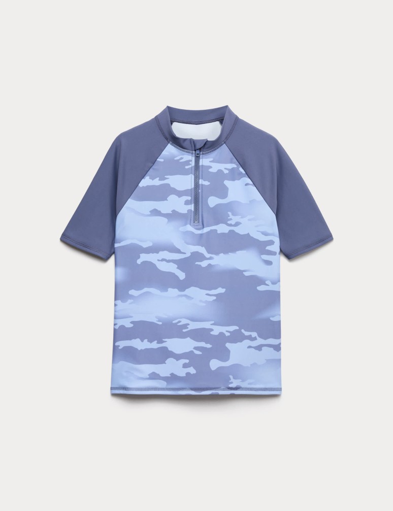 Camouflage Print Rash Vest (6-16 Yrs)