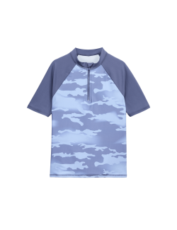 Camouflage Print Rash Vest (6-16 Yrs)