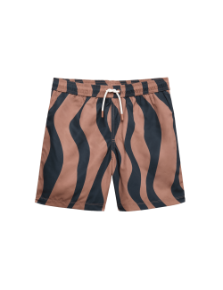 Wavy Patterned Swim Shorts (6-16 Yrs)