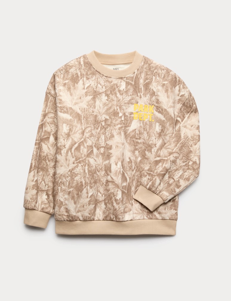 Cotton Rich Camouflage Sweatshirt (6-16 Yrs)
