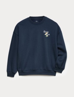 Cotton Rich Graphic Sweatshirt (6-16 Yrs)
