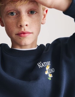 Cotton Rich Graphic Sweatshirt (6-16 Yrs)