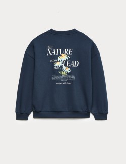 Cotton Rich Graphic Sweatshirt (6-16 Yrs)