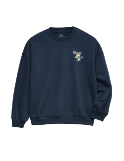 Cotton Rich Graphic Sweatshirt (6-16 Yrs)