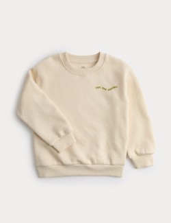 Mikina s vysokým podílem bavlny a grafikou (2–8 let)