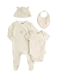 4 Piece Pure Cotton Winnie the Pooh™ Set (0-12 Mths)