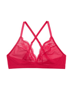 Krajková dekoltová podprsenka bez kostic (A–E)