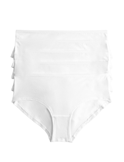 Nízce střižené šortkové kalhotky z bavlny a lycry®, 5 ks v balení