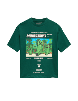 Pure Cotton Minecraft™ Graphic T-Shirt (6-16 Yrs)