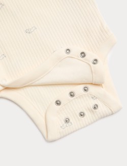 Výbavička s potiskem štěnátek s vysokým podílem bavlny, 4 ks (3,2 kg – 9 měsíců)