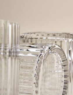 Sada 4 žebrovaných pohárků Celine