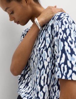 Cotton Modal Blend Printed T-Shirt