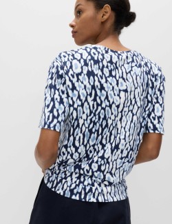 Cotton Modal Blend Printed T-Shirt