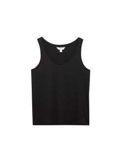 Top z čisté bavlny s oválným výstřihem