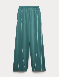 Modal Blend High Waisted Wide Leg Trousers