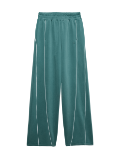 Modal Blend High Waisted Wide Leg Trousers
