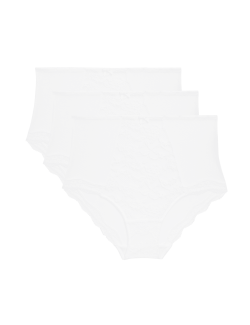 Krajkové kalhotky do pasu Jasmine, 3 ks