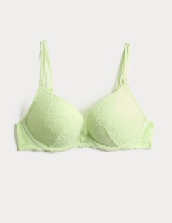 Ida Lace Wired Push-Up Plunge Bra (A-E)