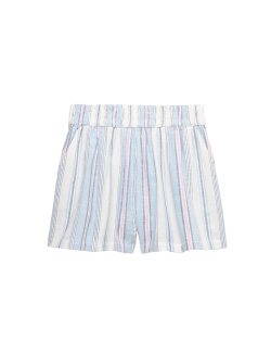 Pure Cotton Striped Shorts (6-16 Yrs)