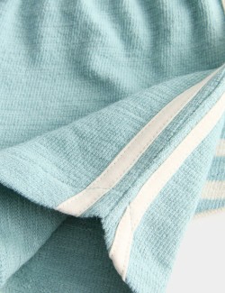 2 Pack Pure Cotton Side Stripe Shorts (0-5 Yrs)