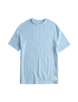 Kids' Blue Waffle Pyjama Top (12 Months-16 Years)