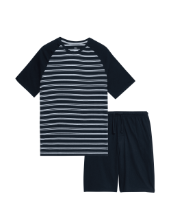 Pure Cotton Striped Pyjama Set