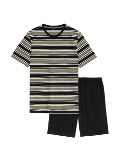 Pure Cotton Striped Pyjama Set