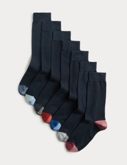 7 Pack Cool & Fresh™ Colour Block Cotton Rich Socks