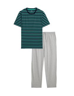 Pure Cotton Striped Pyjama Set