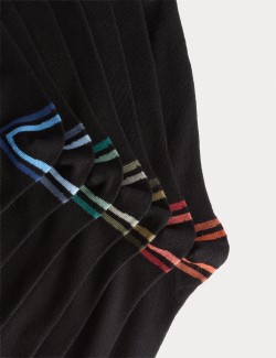 7 Pack Cool & Fresh™ Striped Cotton Rich Socks
