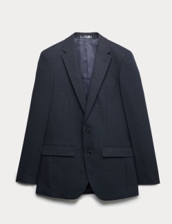 Regular Fit Textured Stretch Jacket