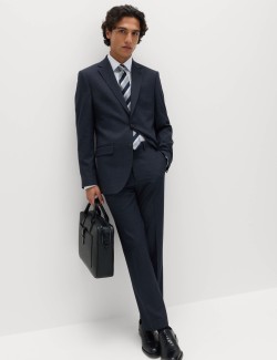 Regular Fit Textured Stretch Jacket