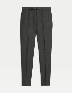Regular Fit Pure Wool Suit Trousers