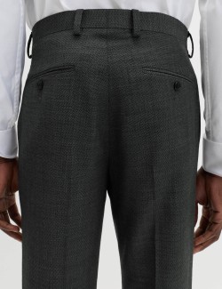 Regular Fit Pure Wool Suit Trousers