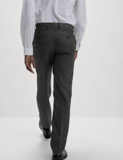 Regular Fit Pure Wool Suit Trousers