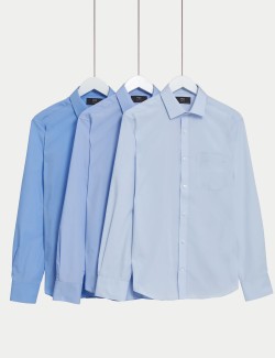 3pk Slim Fit Cotton Blend Shirts