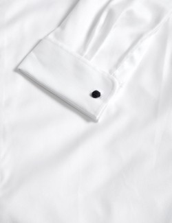 Tailored Fit Luxury Cotton Double Cuff Twill Shirt