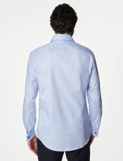 Tailored Fit Luxury Cotton Double Cuff Twill Shirt