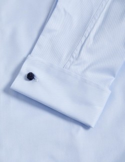 Tailored Fit Luxury Cotton Double Cuff Twill Shirt